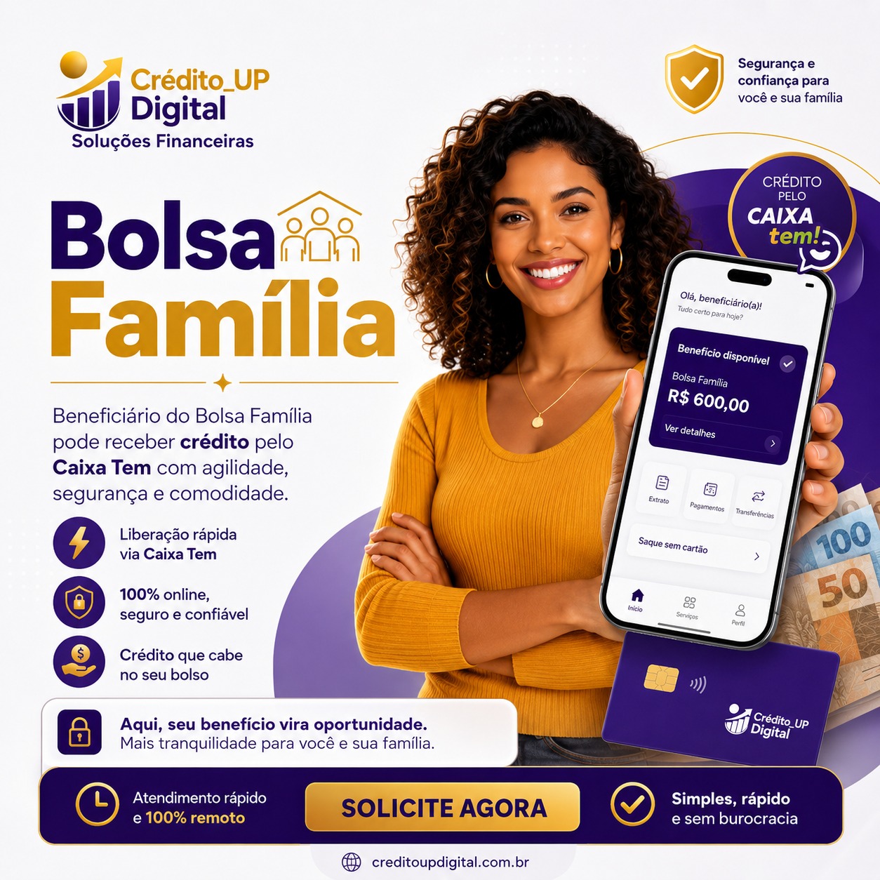 Campanha Bolsa Família e Caixa Tem